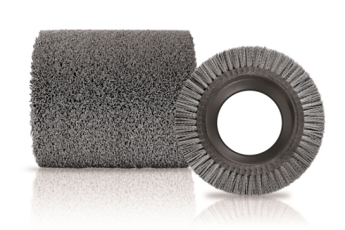 Roller abrasive brush